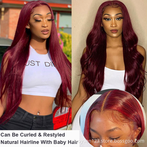 Mayqueen Pre-Plucked Straight Mink Brazilian Raw Virgin Hair hd Transparent Lace Frontal Wig Human Hair Wigs for Bulk Wholesale